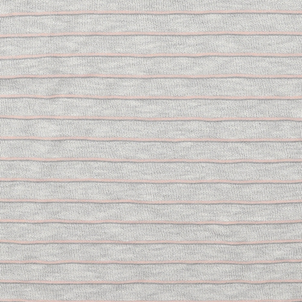 TU Womens Grey Striped Cotton Pullover Sweatshirt Size 20  Pullover