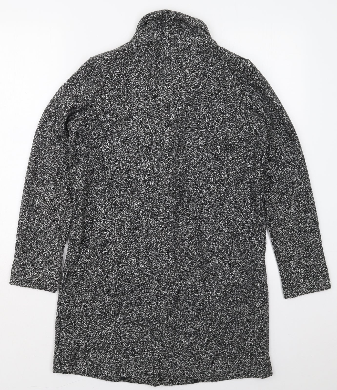 NEXT Womens Grey   Pea Coat Coat Size 8  Button