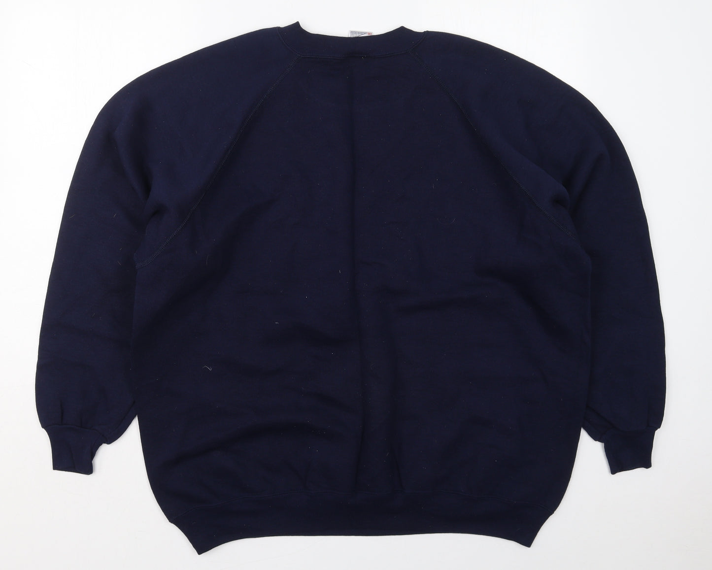 JERZEES Mens Blue  Cotton Pullover Sweatshirt Size 2XL   - Whitley Bay Rockcliff RFC