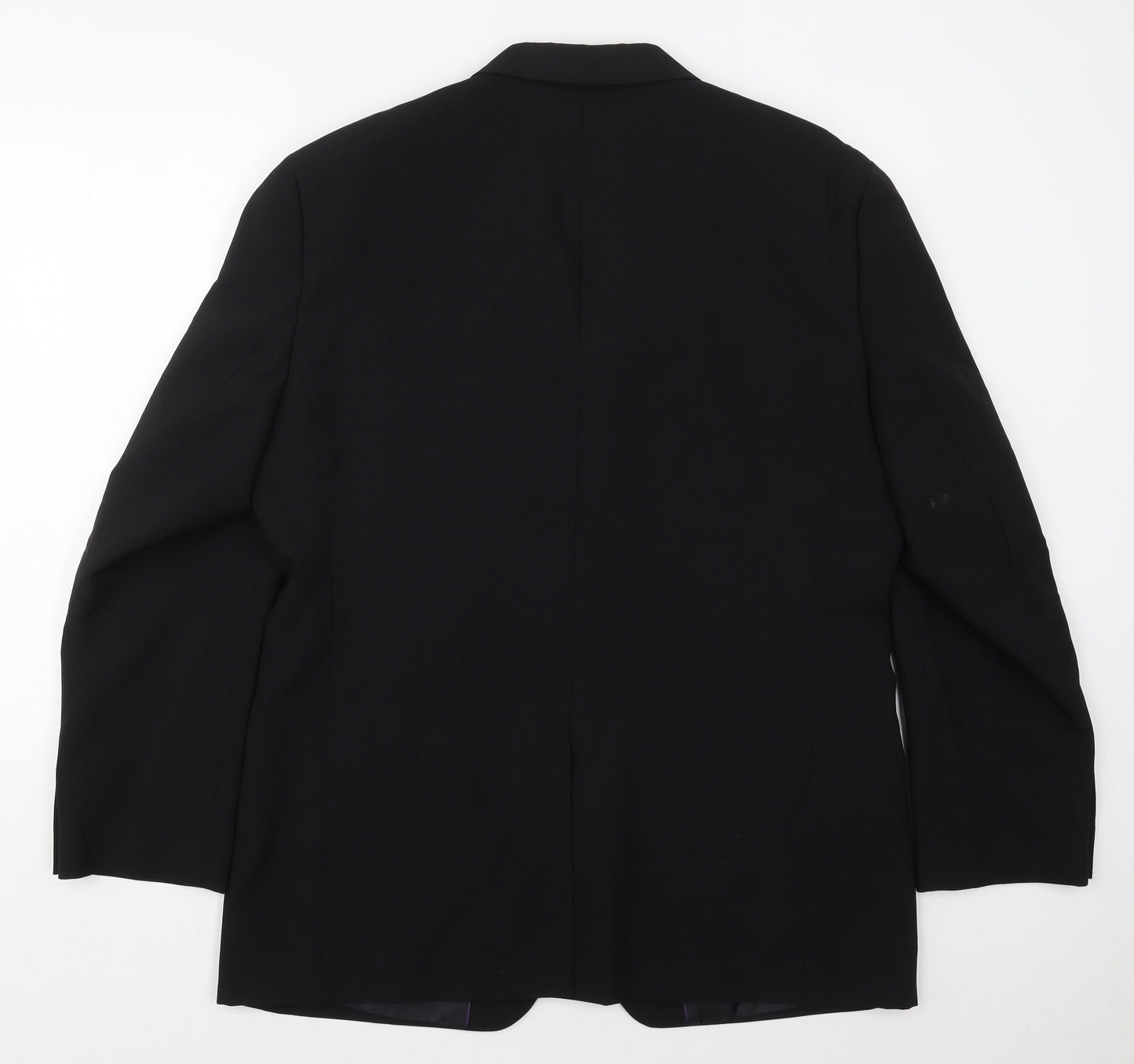 George Mens Black  Polyester Jacket Suit Jacket Size 42
