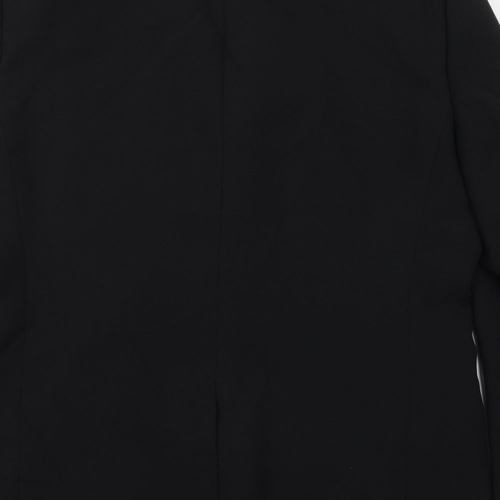George Mens Black  Polyester Jacket Suit Jacket Size 42