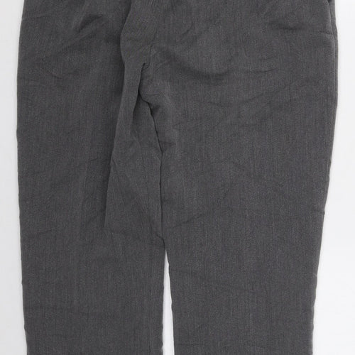 Pinns Womens Grey  Polyester Trousers  Size 12 L24.5 in Regular