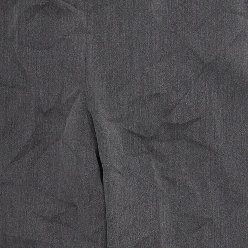Pinns Womens Grey  Polyester Trousers  Size 12 L24.5 in Regular