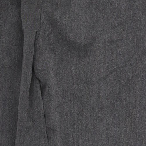 Pinns Womens Grey  Polyester Trousers  Size 12 L24.5 in Regular