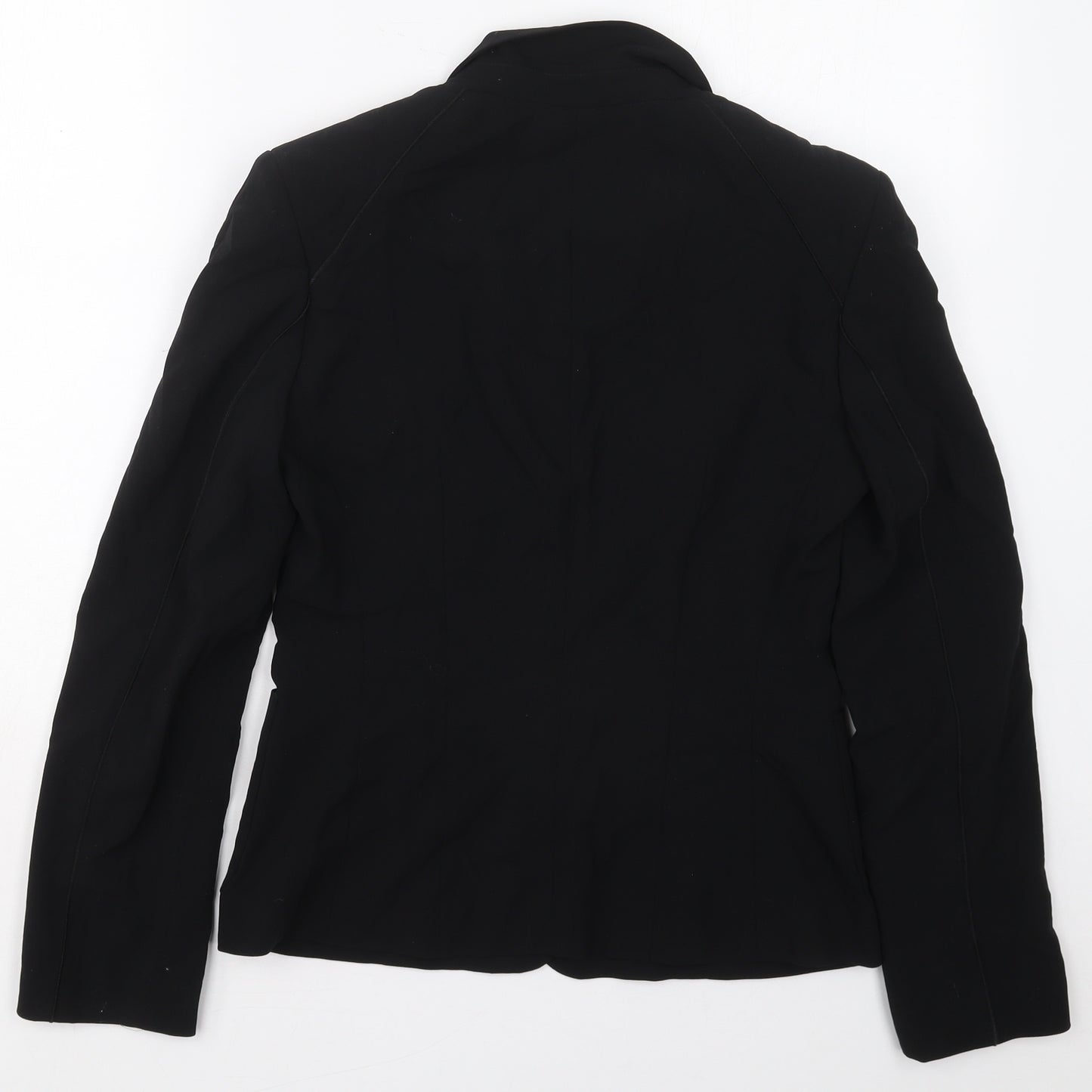 Gabriele Strehle Womens Black  Wool Jacket Blazer Size 10