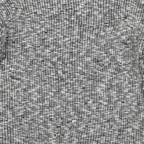 Jealous Womens Grey Round Neck  Acrylic Pullover Jumper Size S