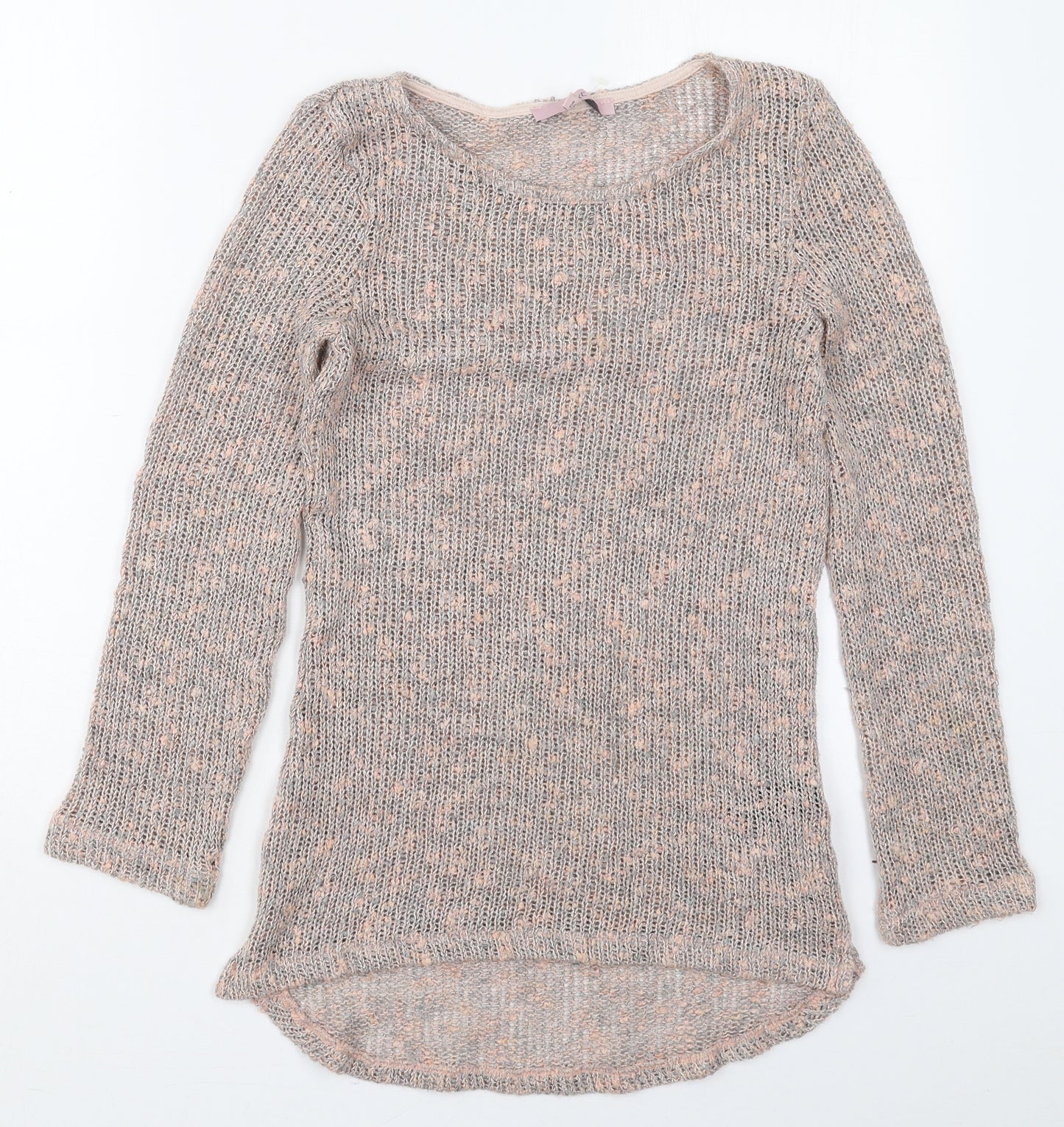 NEXT Womens Pink Round Neck  Acrylic Pullover Jumper Size 8
