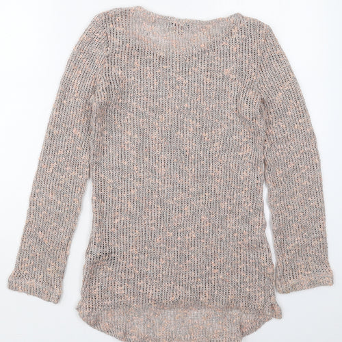 NEXT Womens Pink Round Neck  Acrylic Pullover Jumper Size 8