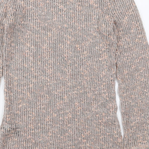 NEXT Womens Pink Round Neck  Acrylic Pullover Jumper Size 8