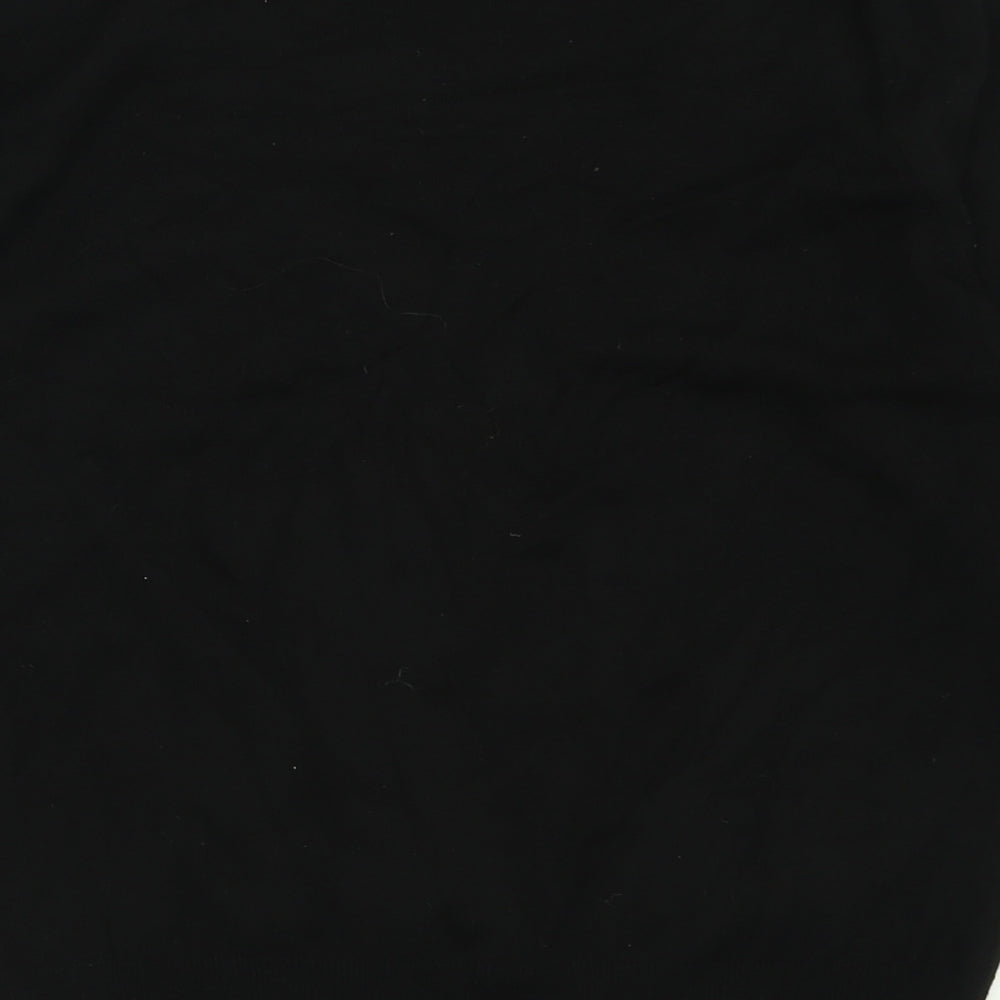 BHS Womens Black V-Neck  Viscose Pullover Jumper Size 12