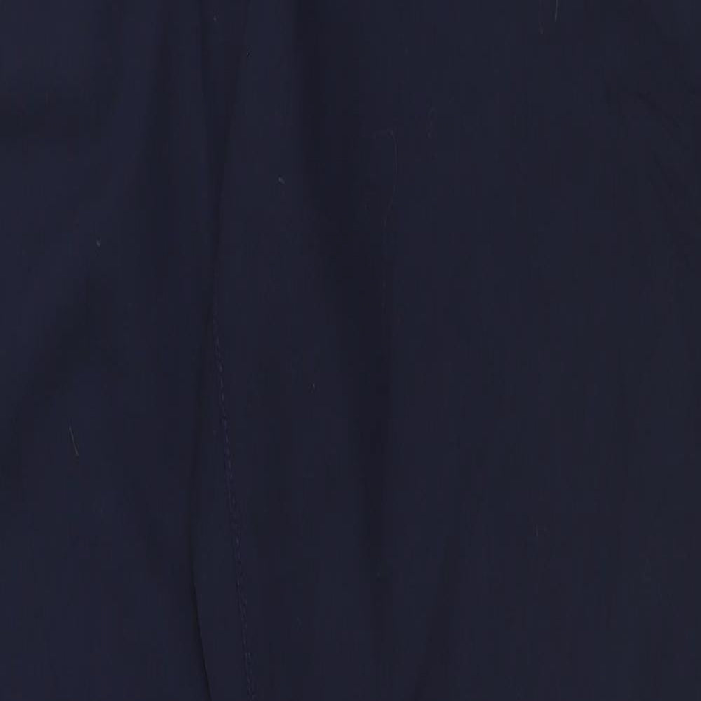 NEXT Womens Blue  Cotton Chino Trousers Size 14 L33 in Regular Button