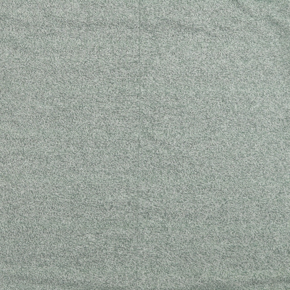 Topshop Womens Green  Viscose Basic T-Shirt Size 8 Crew Neck