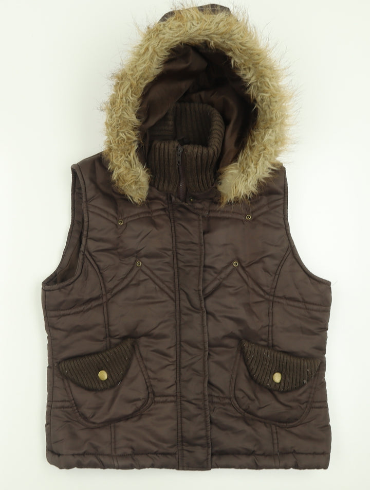 Artic Fluid Womens Brown   Gilet Jacket Size M  Zip