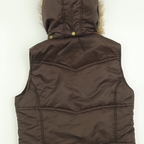 Artic Fluid Womens Brown   Gilet Jacket Size M  Zip