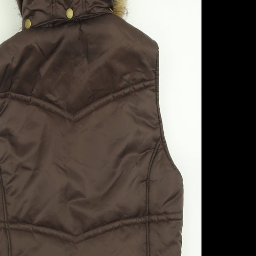 Artic Fluid Womens Brown   Gilet Jacket Size M  Zip