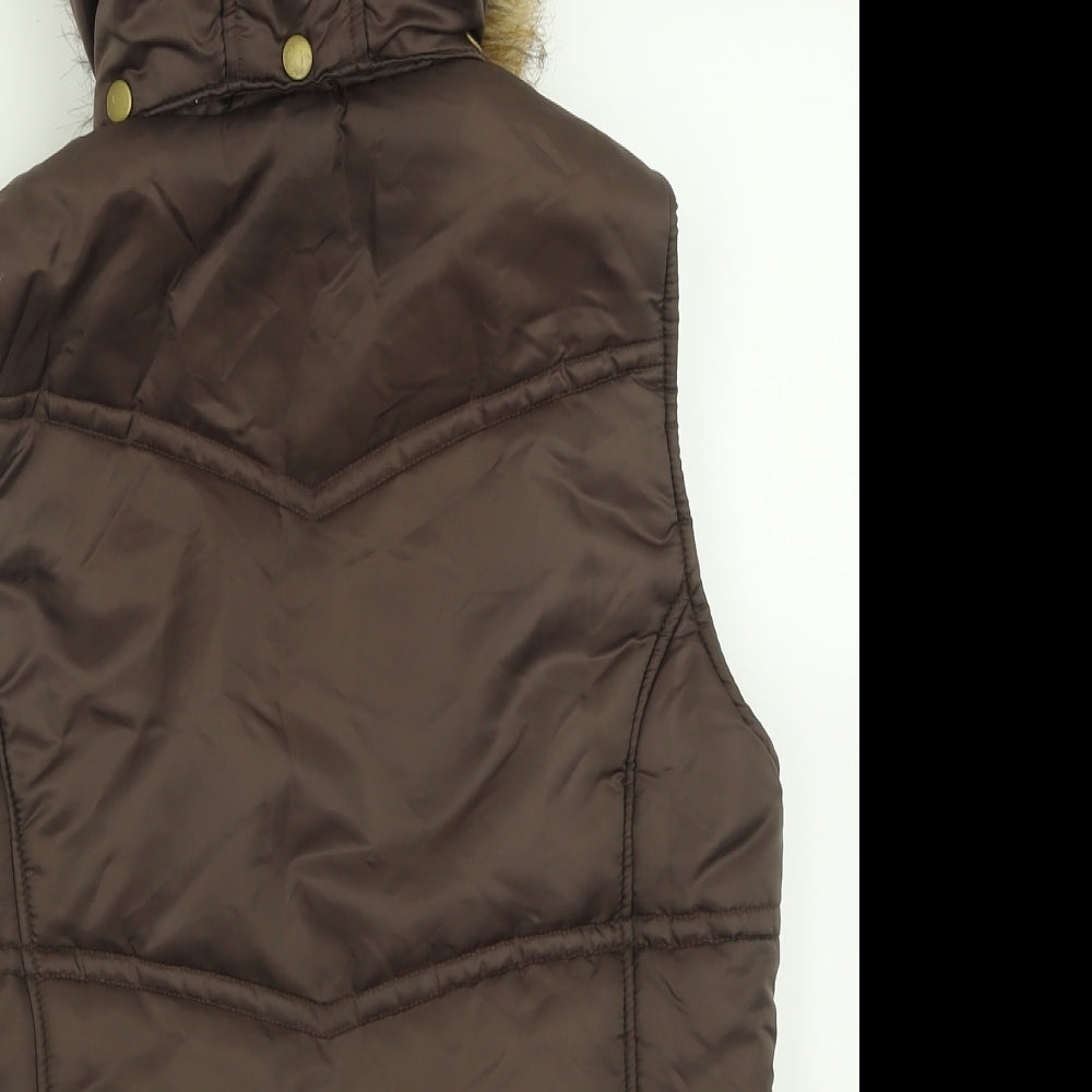 Artic Fluid Womens Brown   Gilet Jacket Size M  Zip