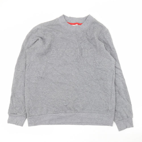 ATOMIC Boys Grey  Cotton Pullover Sweatshirt Size M  Pullover - 13 +