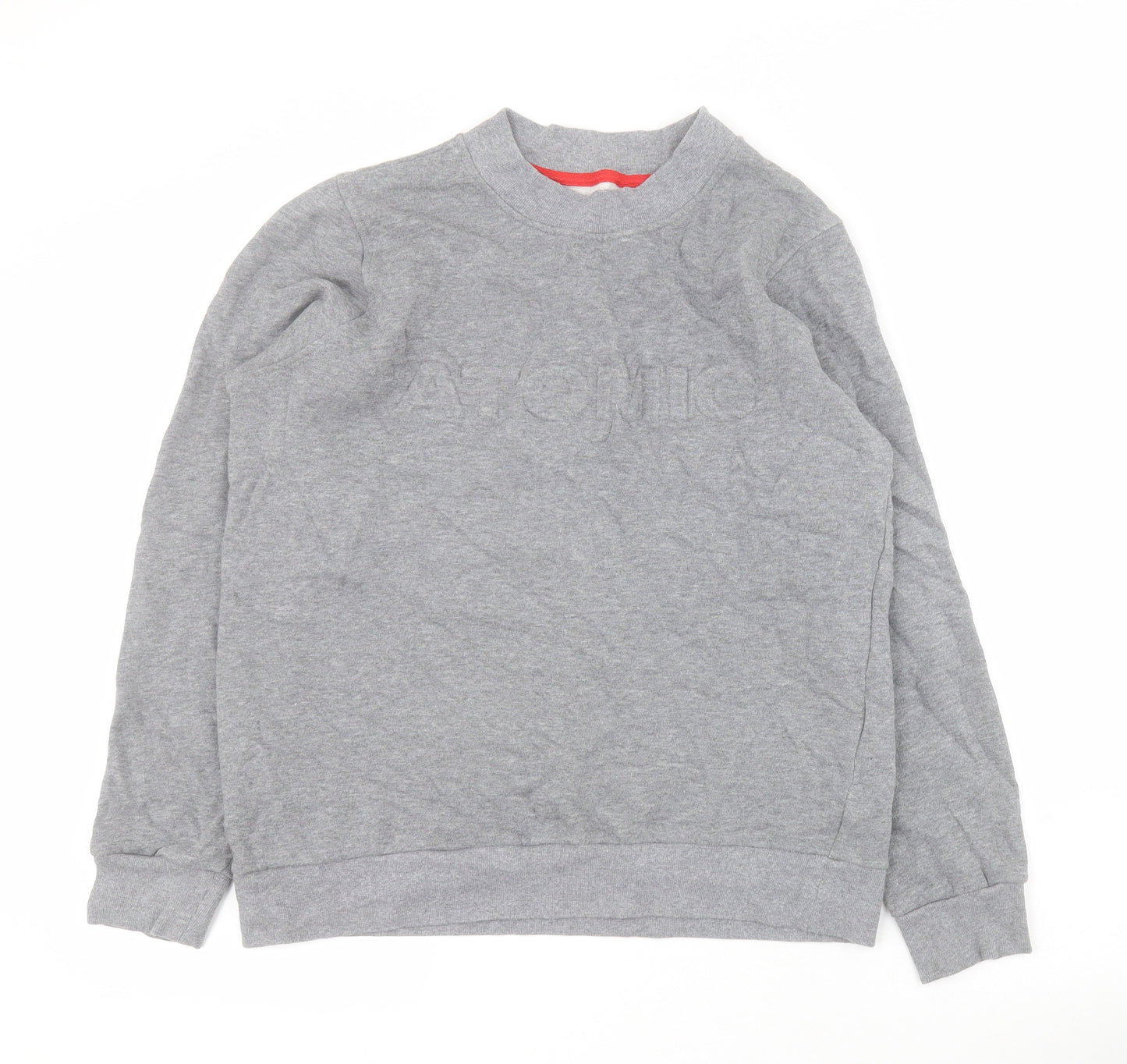 ATOMIC Boys Grey  Cotton Pullover Sweatshirt Size M  Pullover - 13 +