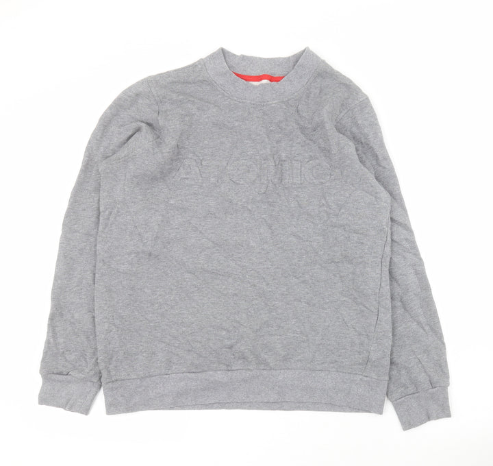 ATOMIC Boys Grey  Cotton Pullover Sweatshirt Size M  Pullover - 13 +