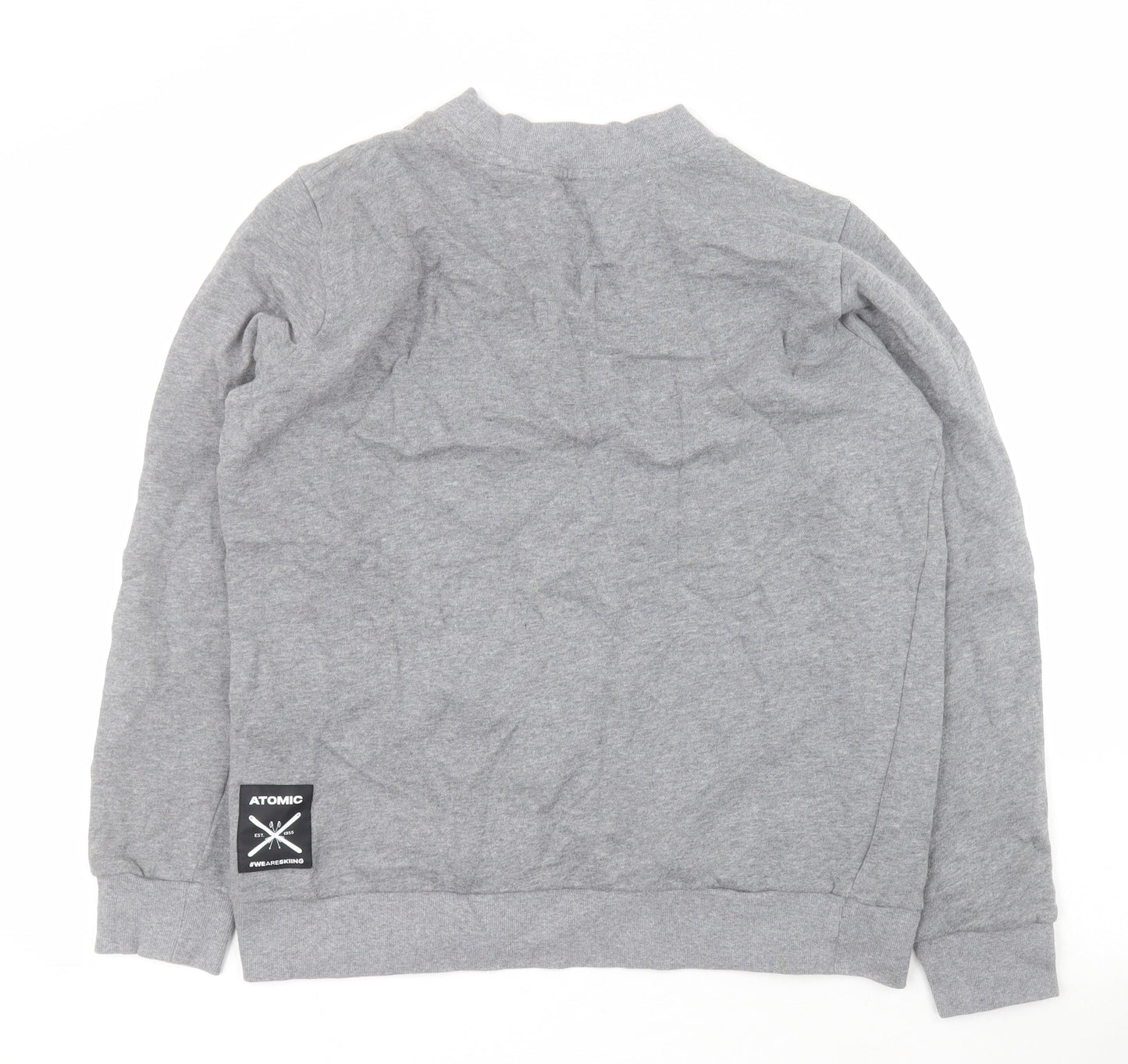 ATOMIC Boys Grey  Cotton Pullover Sweatshirt Size M  Pullover - 13 +