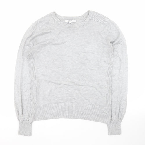 NEXT Womens Grey Round Neck  Polyester Pullover Jumper Size 10
