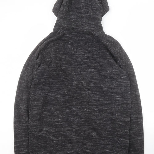 Livergy Mens Black  Cotton Full Zip Hoodie Size L