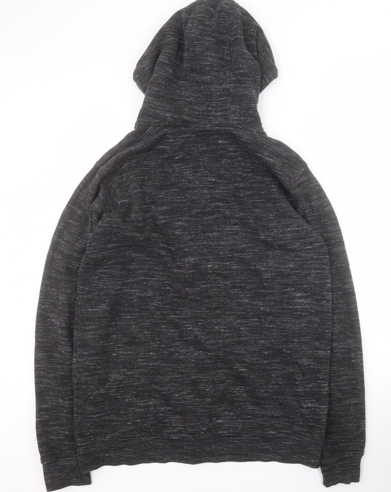 Livergy Mens Black  Cotton Full Zip Hoodie Size L