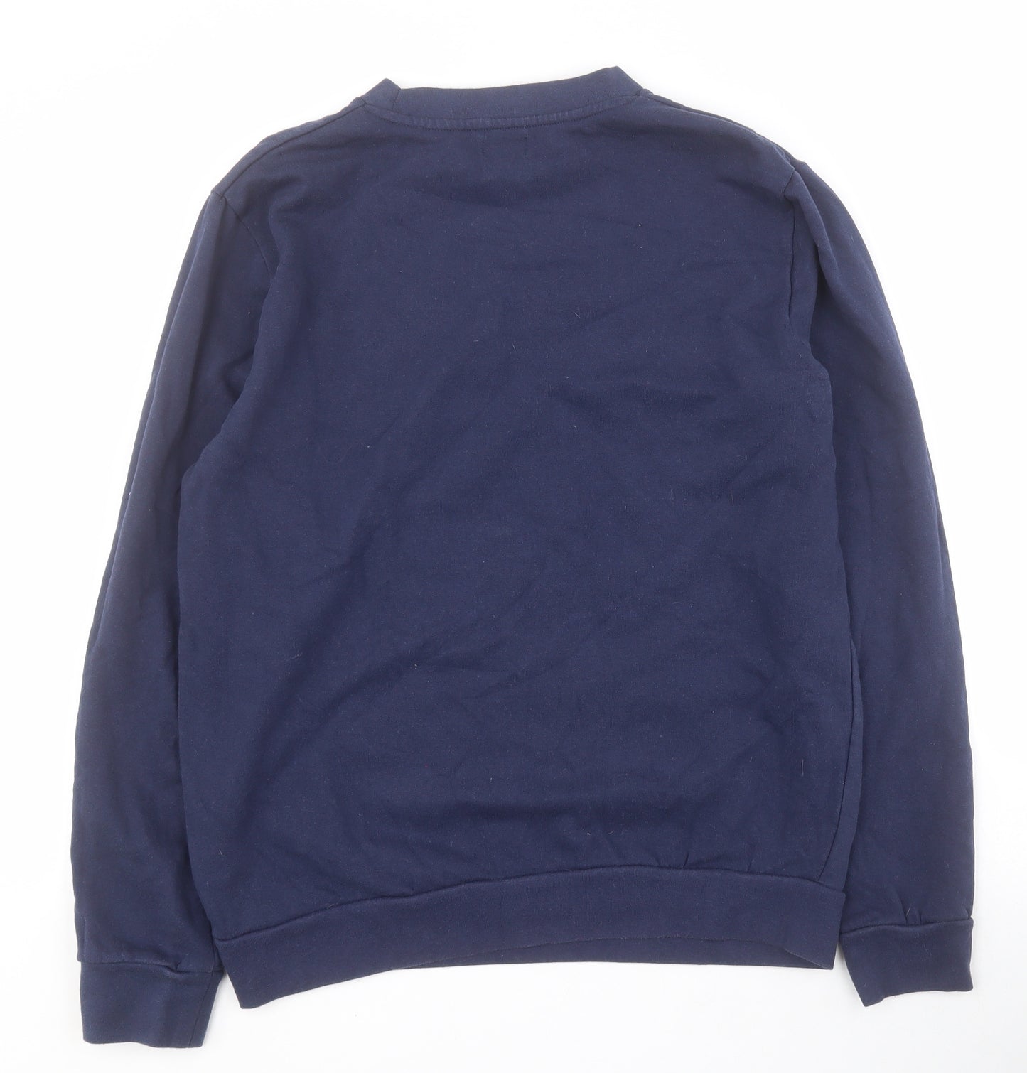 Avenue Mens Blue  Cotton Pullover Sweatshirt Size M   - Christmas