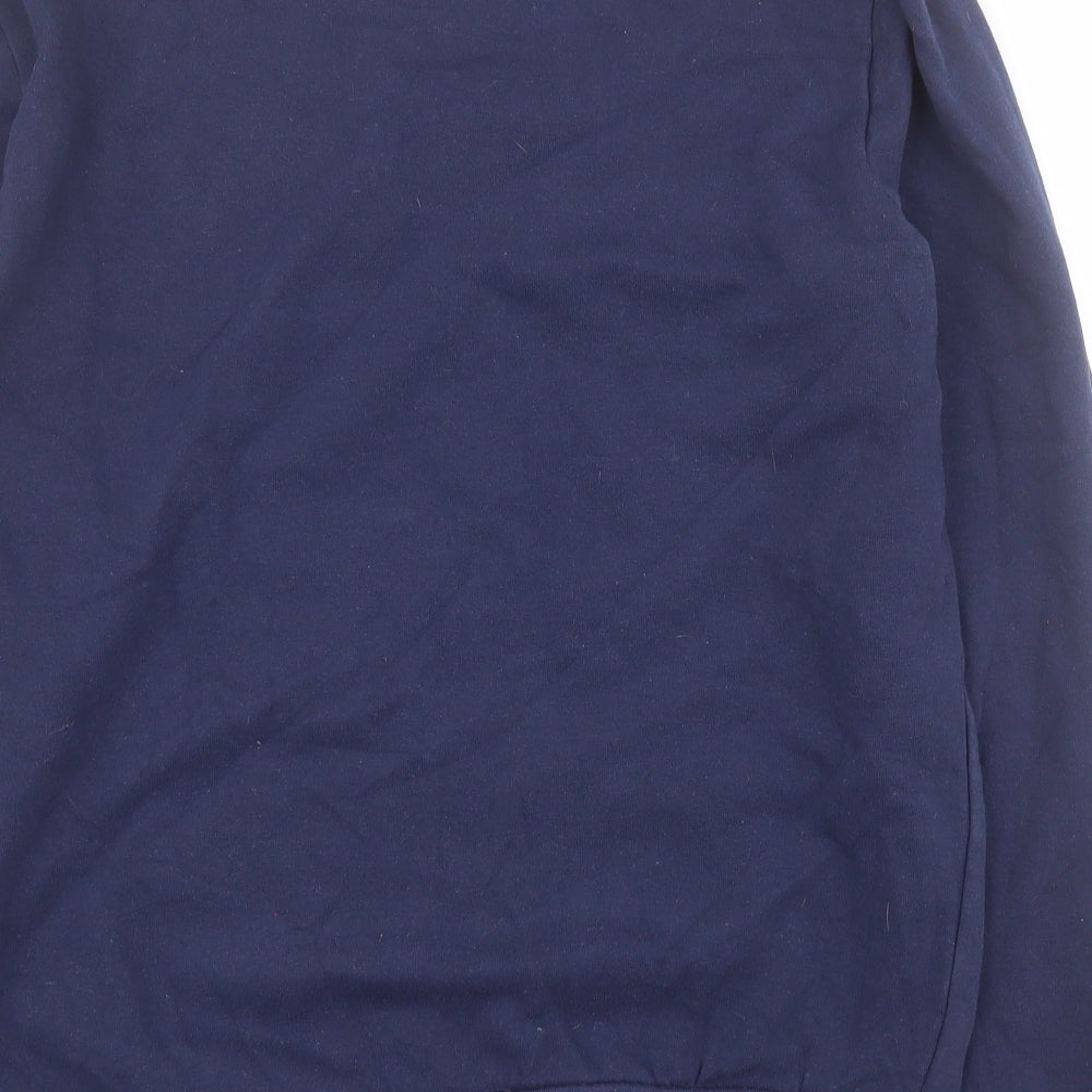 Avenue Mens Blue  Cotton Pullover Sweatshirt Size M   - Christmas
