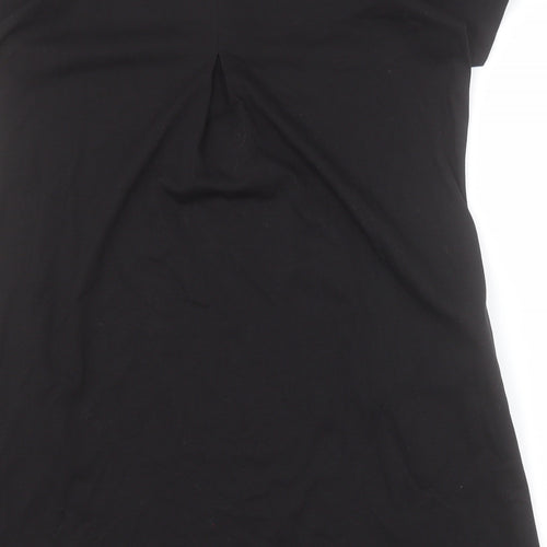 SheIn Womens Black  Polyester T-Shirt Dress  Size M  Round Neck Pullover