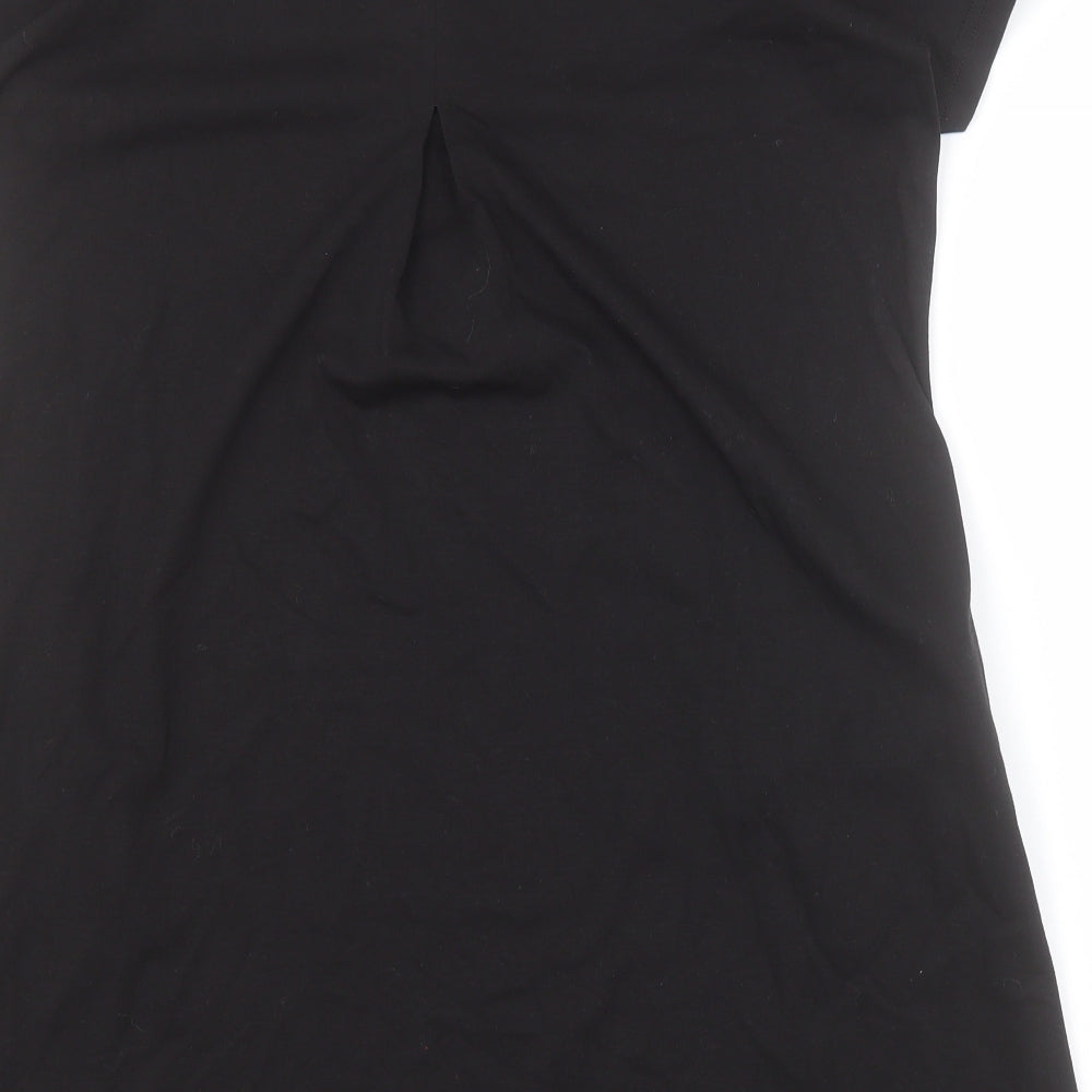 SheIn Womens Black  Polyester T-Shirt Dress  Size M  Round Neck Pullover