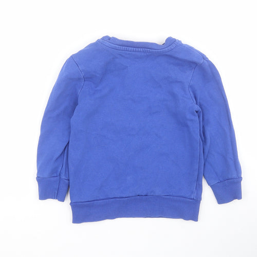 George Boys Blue  Cotton Pullover Sweatshirt Size 2-3 Years  Pullover - Spiderman
