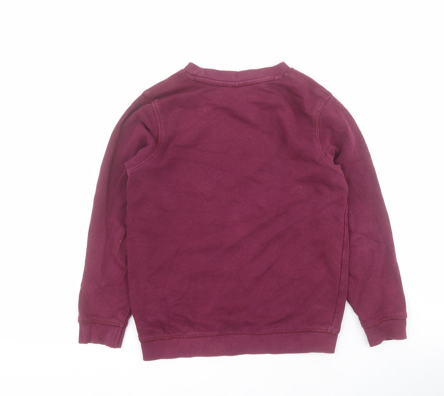 TU Boys Red  Cotton Henley Sweatshirt Size 7 Years  Pullover - School