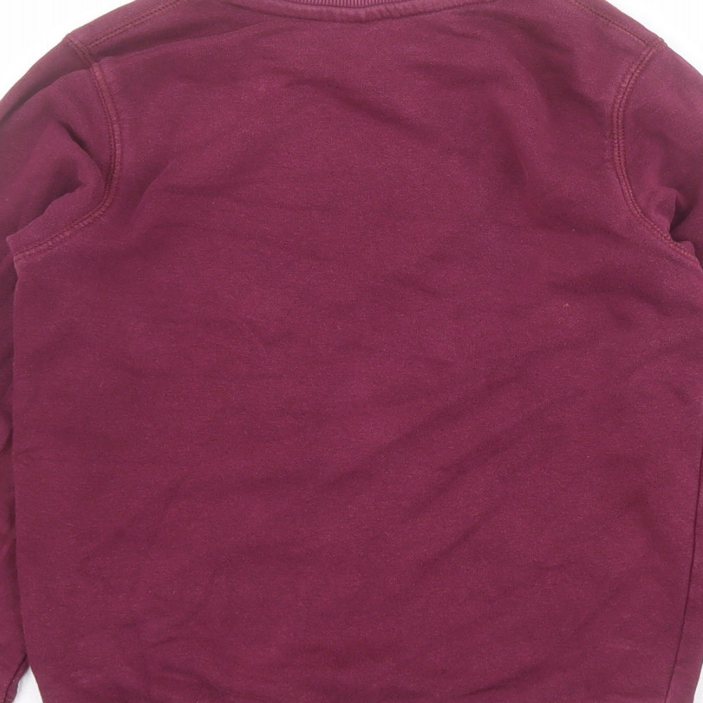TU Boys Red  Cotton Henley Sweatshirt Size 7 Years  Pullover - School