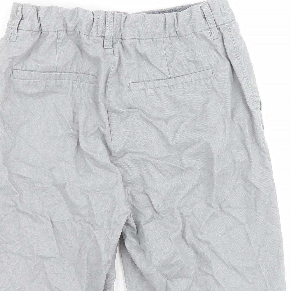 NEXT Boys Grey  100% Cotton Chino Shorts Size 13 Years  Regular Zip