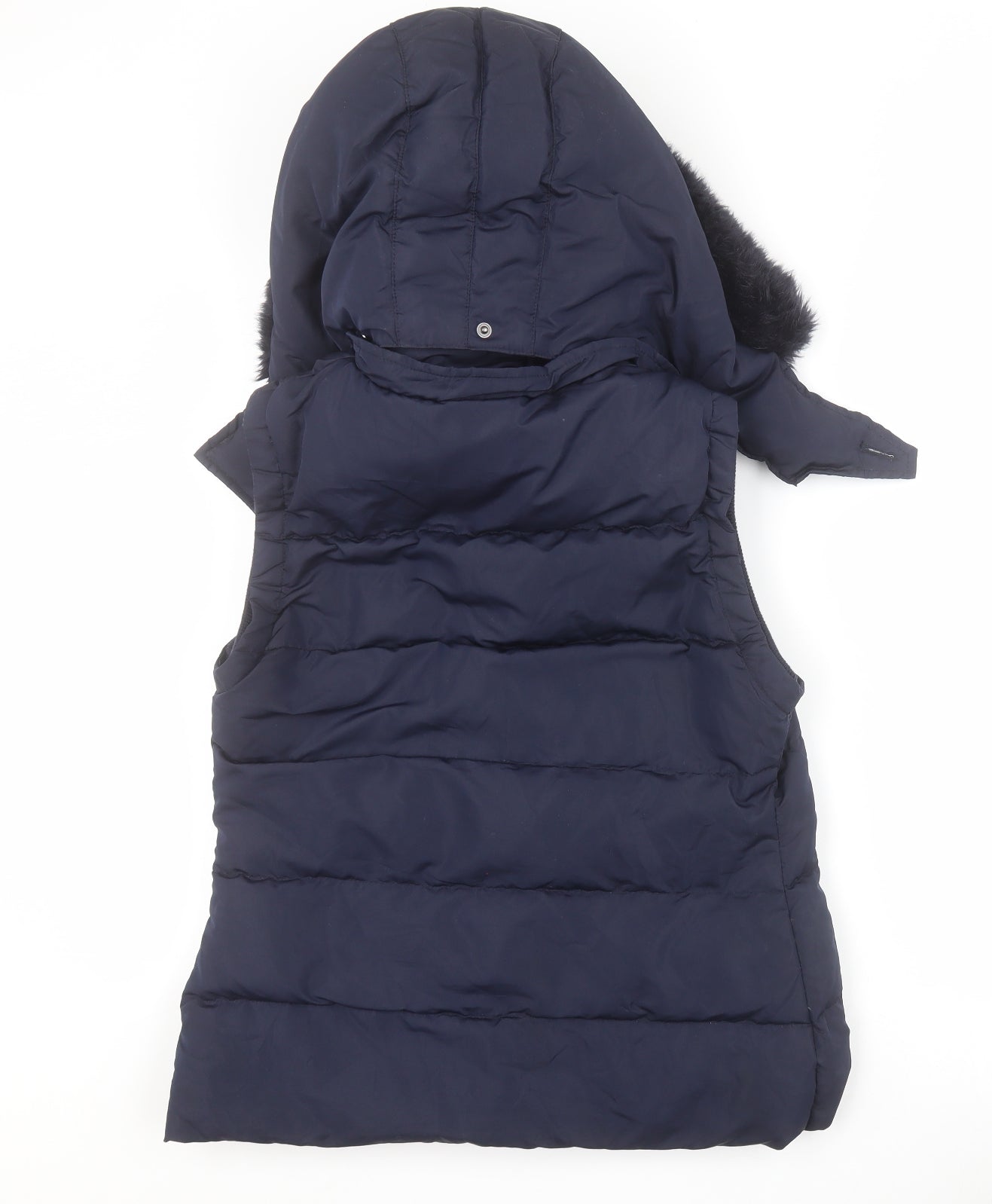 Jack Wills Womens Blue   Gilet Coat Size 10  Zip