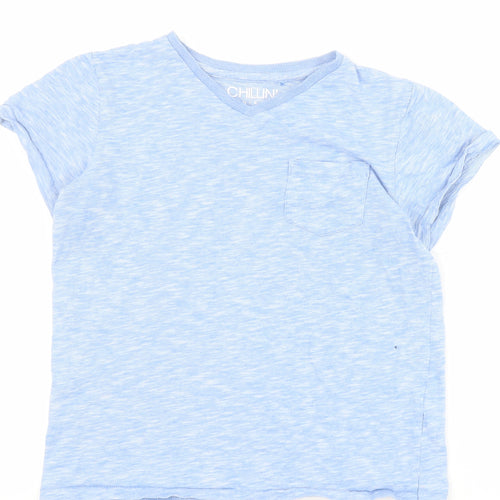 NEXT Boys Blue  100% Cotton Pullover T-Shirt Size 12 Years V-Neck Pullover