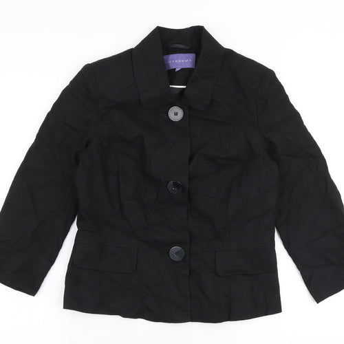 Autonomy Womens Black   Jacket Blazer Size 10  Button