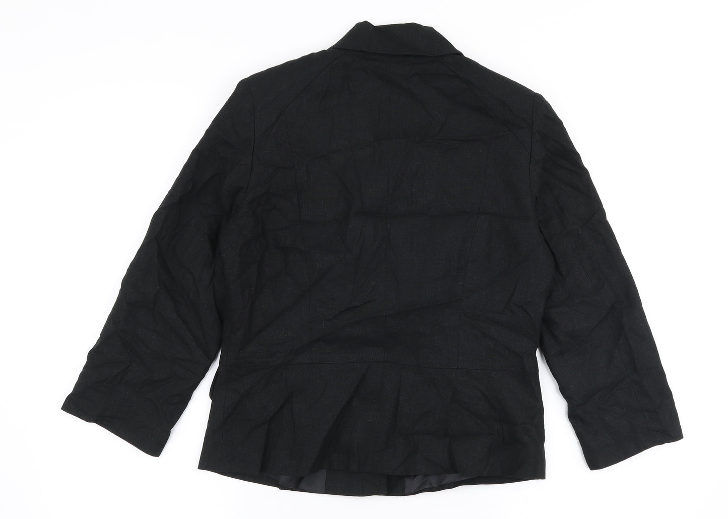 Autonomy Womens Black   Jacket Blazer Size 10  Button