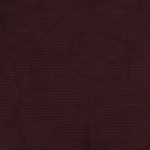 F&F Womens Red Round Neck  Viscose Pullover Jumper Size 12