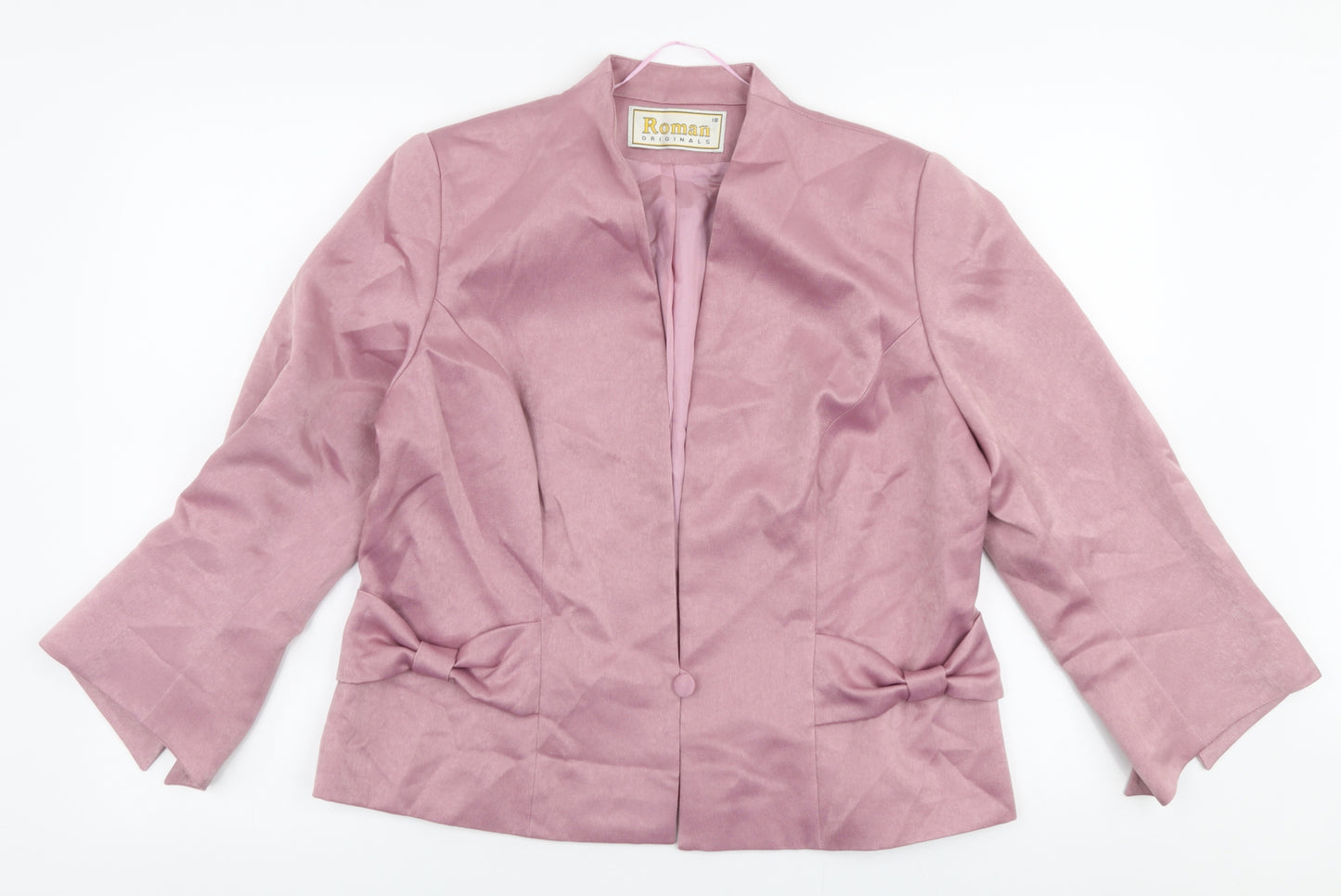 Roman Originals Womens Pink   Jacket Blazer Size 18  Button