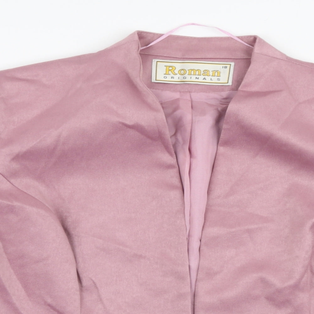 Roman Originals Womens Pink   Jacket Blazer Size 18  Button