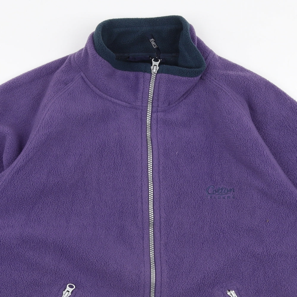 Cotton Traders Womens Purple   Jacket Coat Size S  Zip