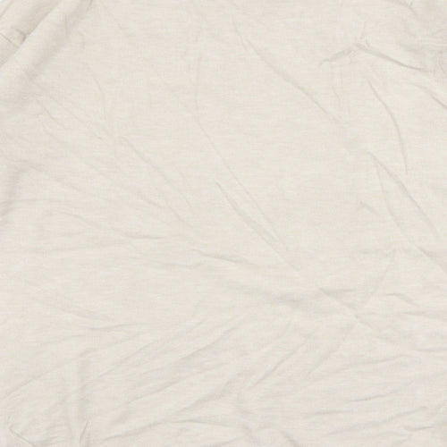 V Code Womens Beige Round Neck  Viscose Pullover Jumper Size M   - Star