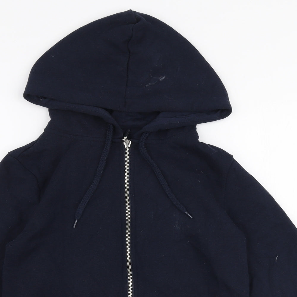 Atmosphere Womens Blue  Polyester Full Zip Hoodie Size 6  Zip