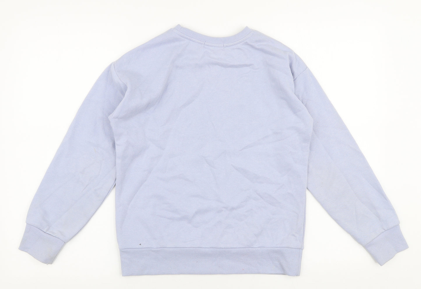 Primark Girls Purple  Cotton Pullover Sweatshirt Size 11-12 Years  Pullover - Love