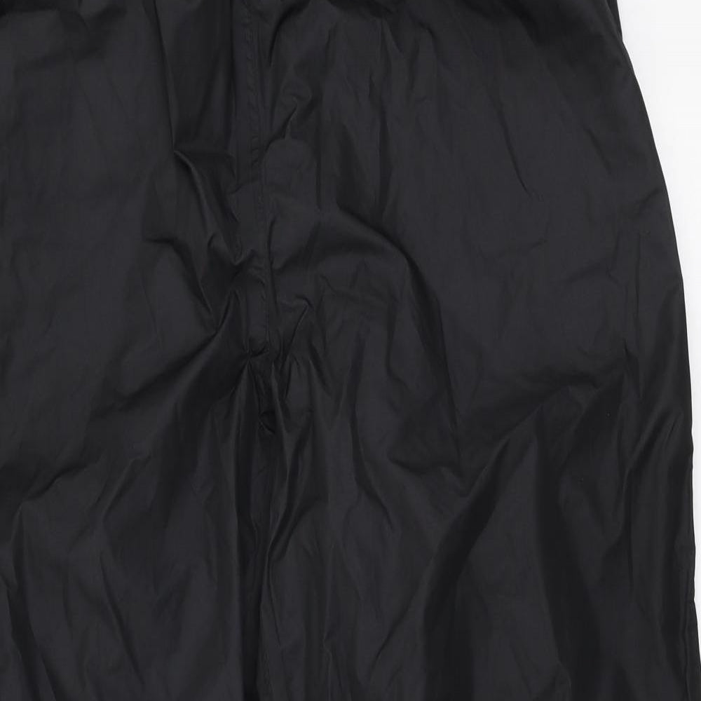 Crane Mens Black  Polyester Rain Trousers Trousers Size M L30 in Regular Pullover