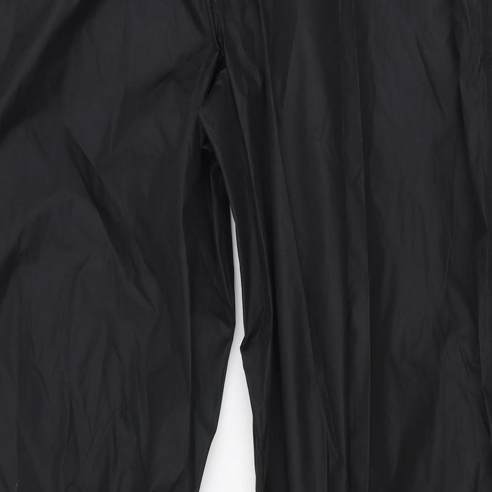 Crane Mens Black  Polyester Rain Trousers Trousers Size M L30 in Regular Pullover