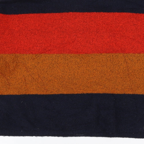 New Look Womens Multicoloured High Neck Striped Acrylic Pullover Jumper Size S
