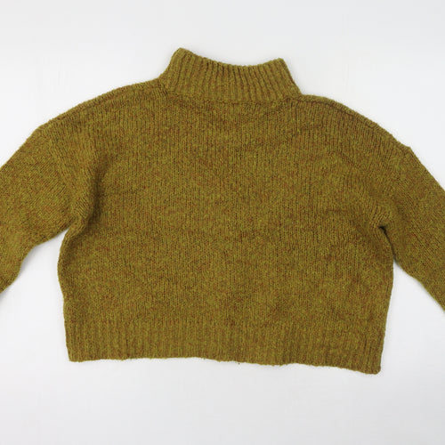 New Look Womens Green  Polyester Pullover Sweatshirt Size 10